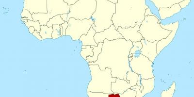Žemėlapis Botsvana afrika